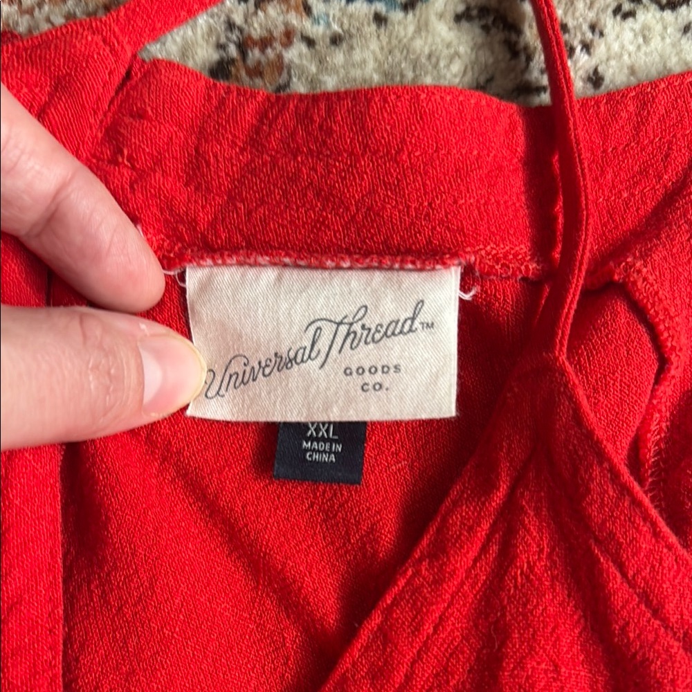 Universal Thread Red Dress - Picture 2 of 3